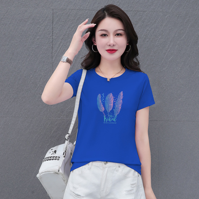 10669510.7-CHAOY夏季新款女冰感时髦减龄百搭短袖T恤【多色可选】【7-CHAOY一口价39.9】