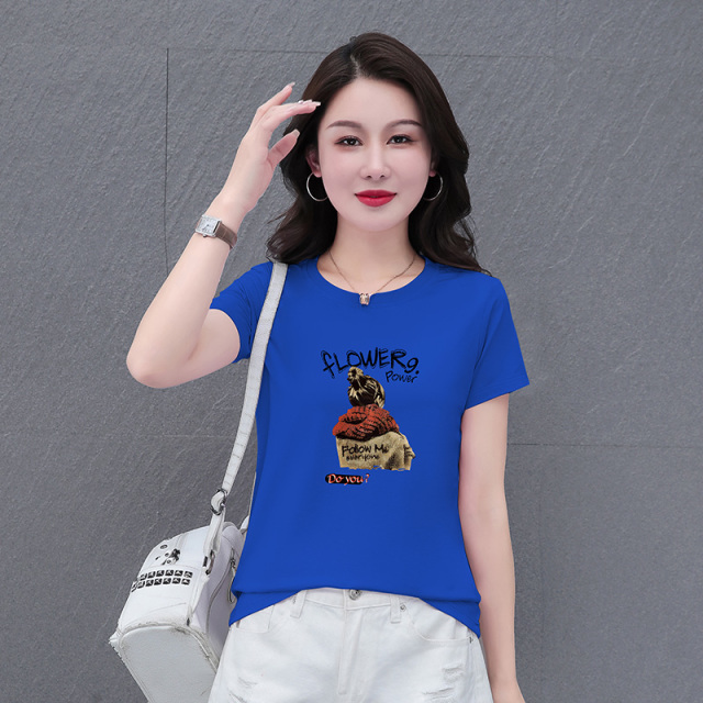 10669511.7-CHAOY夏季新款女冰感时髦减龄百搭短袖T恤【多色可选】【7-CHAOY一口价39.9】