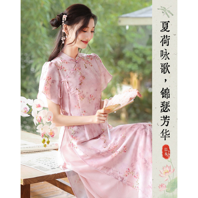 10704178.【夏日穿搭】设计感小众时尚气质显瘦小个子连衣裙