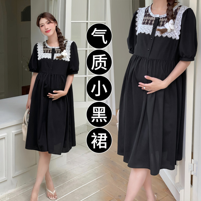 10710329.兔妈哺乳期连衣裙夏季新款孕妇装宽松连衣裙时尚休闲孕妇裙产后喂奶裙