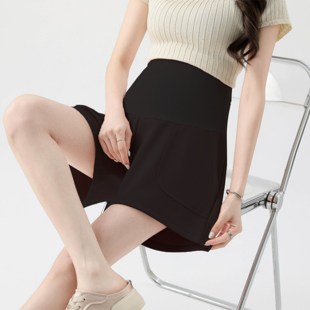 12999632.孕妇短裤夏季外穿孕妇裤高腰休闲小个子百搭舒适托腹女怀孕期裤子