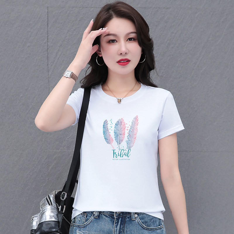 10726326.淘贝鼠夏季新款女冰感时髦减龄百搭短袖T恤【多色可选】【淘贝鼠一口价39.9】