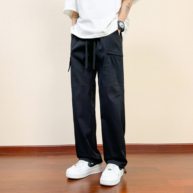 10741865.衣仕梵男式夏季新款骑兵裤户外潮流工装设计感百搭休闲裤【衣仕梵男装XJ】