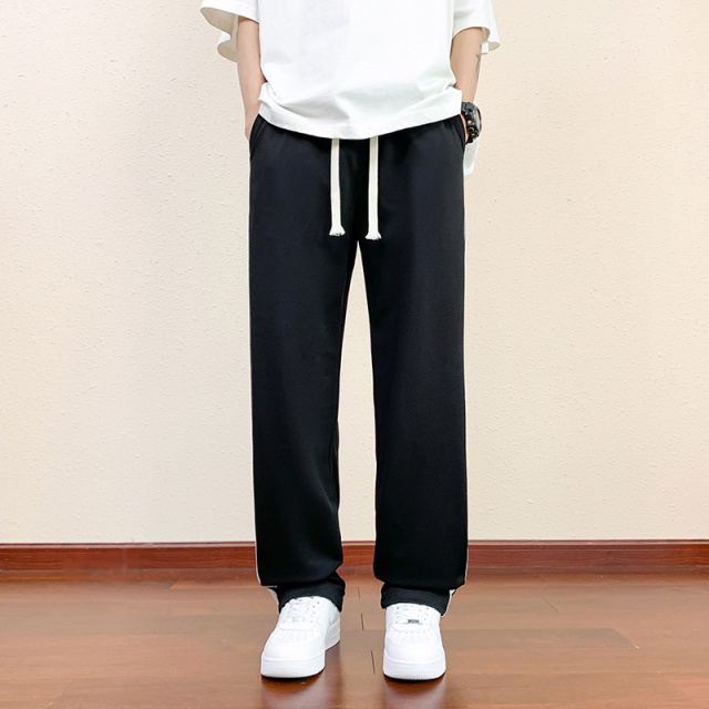 10741877.衣仕梵男式夏季新款舒适垂感直筒卫裤潮流百搭休闲裤【衣仕梵男装XJ】