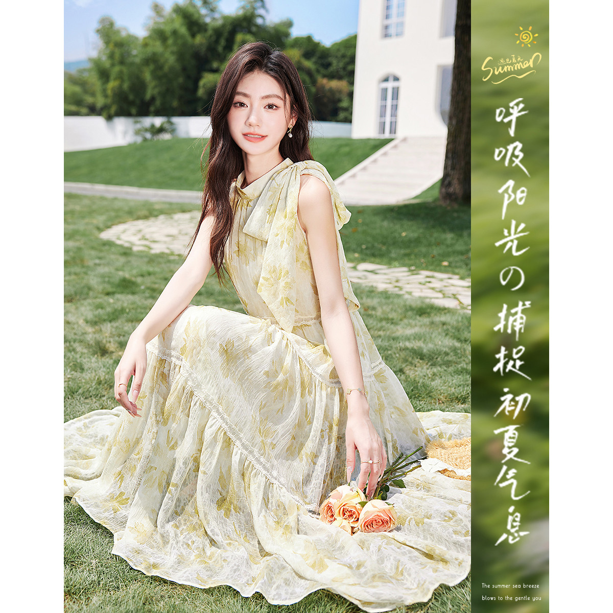10751826.【夏日穿搭】设计感小众时尚气质显瘦小个子连衣裙