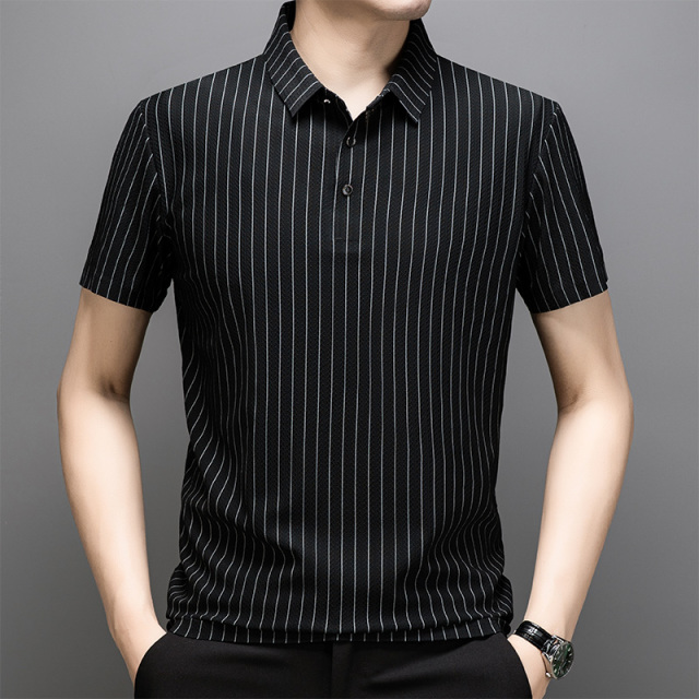 10797678.淘贝鼠夏季新款冰感男简约商务百搭休闲Polo衫【淘贝鼠男装XJ】