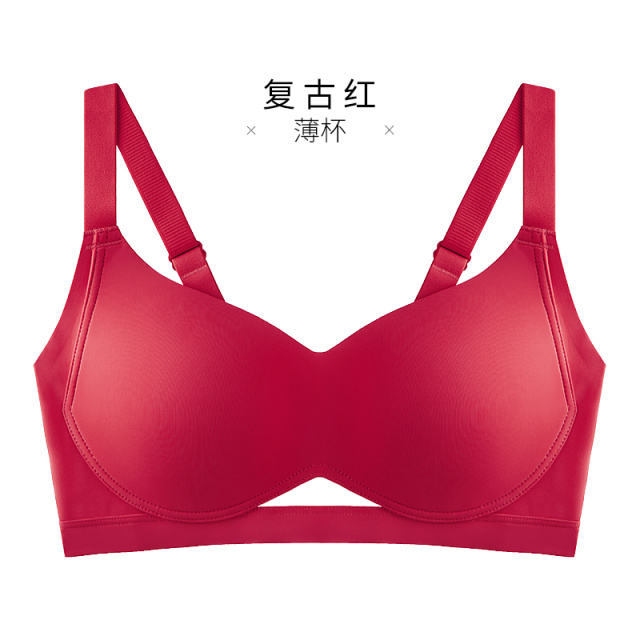 12611169.3/4罩杯三排四扣无钢圈薄款文胸