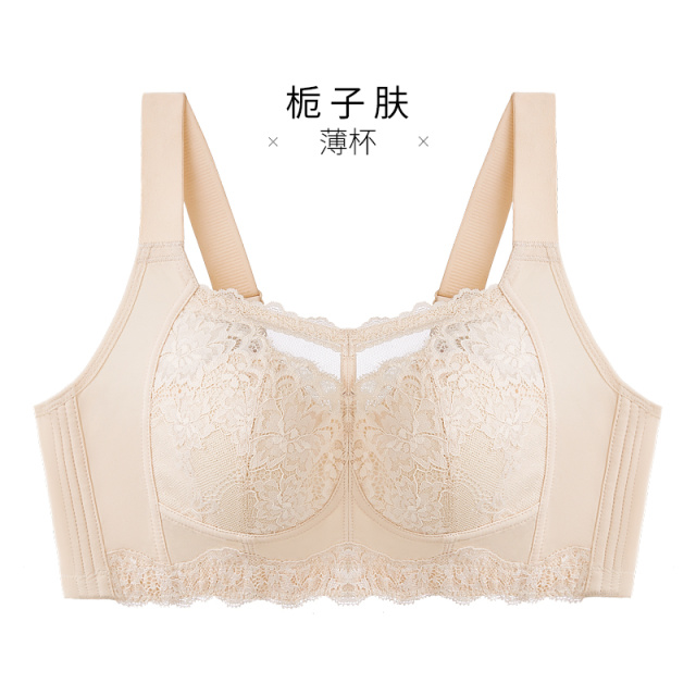 12611163.全罩杯无钢圈蕾丝薄款文胸