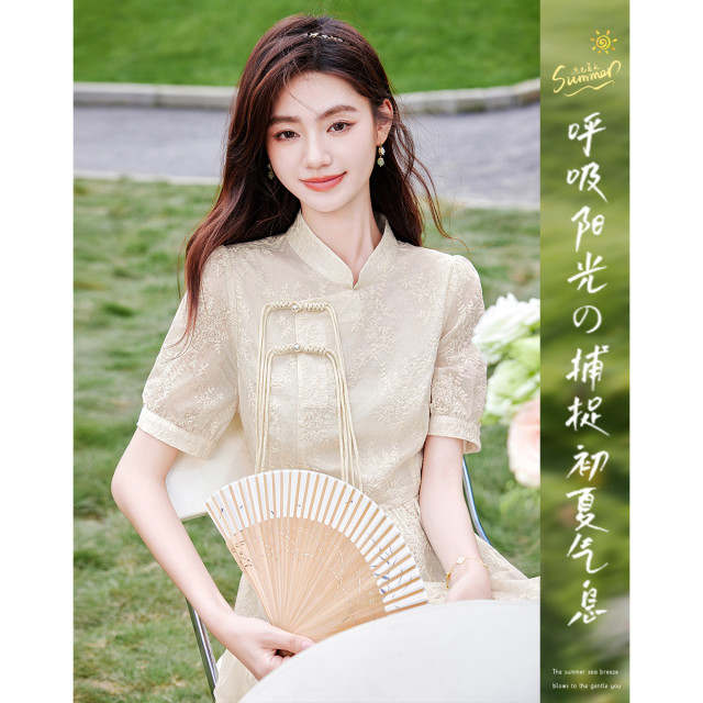 10820383.【夏日穿搭】设计感小众时尚气质显瘦小个子连衣裙