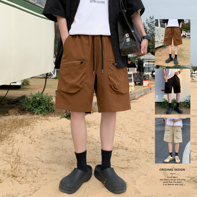 10873281.7-CY男款新款夏季薄款大口袋工装宽松潮流休闲五分裤【7-CY男装XJ】