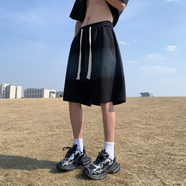 10873270.7-CY男款新款夏季透气美式潮流渐变宽松休闲五分裤【7-CY男装XJ】