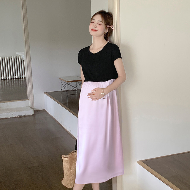 10899170.兔妈孕妇装夏季2024新款孕妇连衣裙高级感大码孕妇裙子显瘦夏装