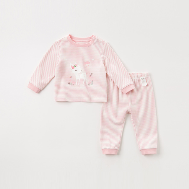 11828741.戴维贝拉儿童内衣套装女童秋衣秋裤宝宝家居服睡衣