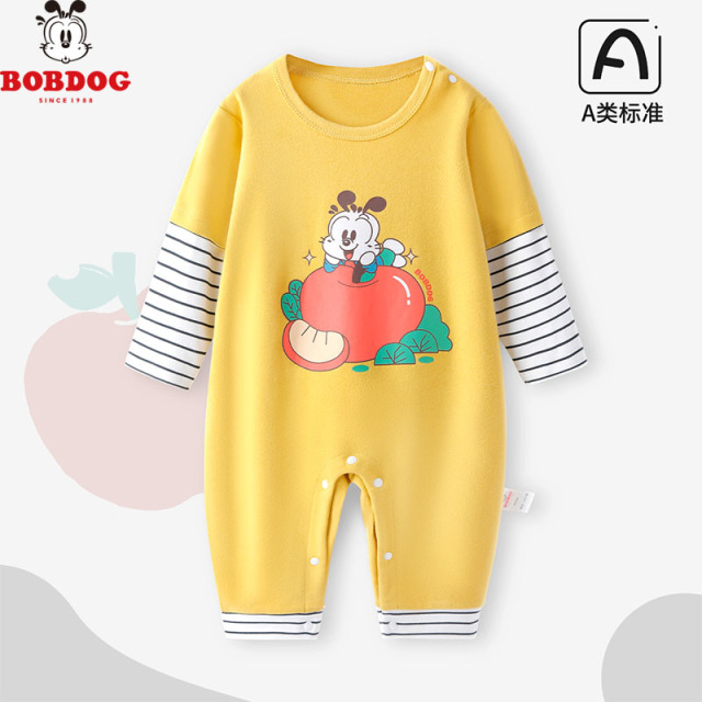 13667990.巴布豆【A类纯棉】连体衣婴儿哈衣爬服春夏连体睡衣男女宝宝纯棉