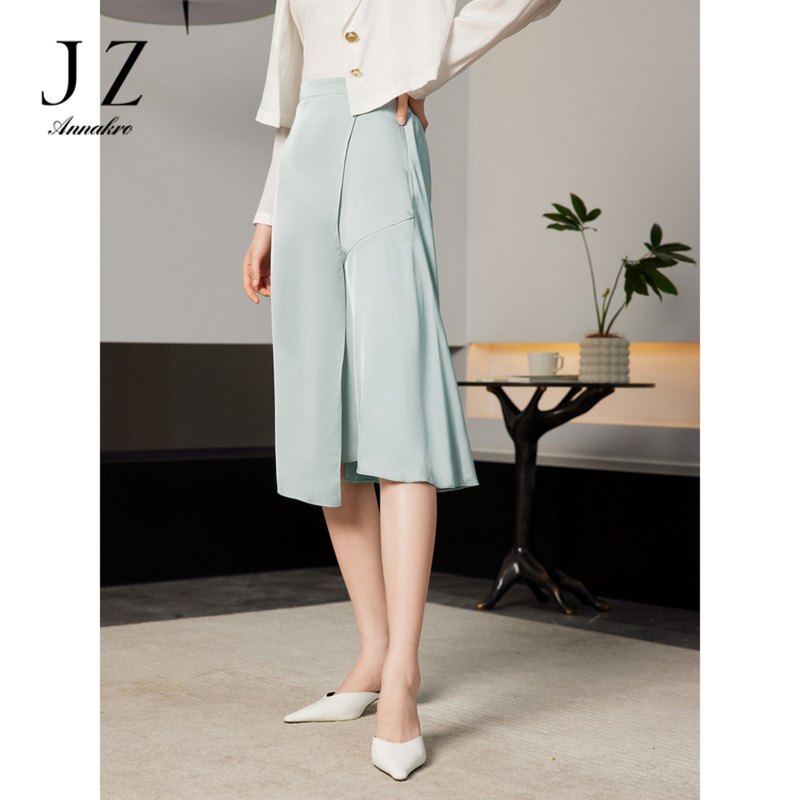 11005726.JZ玖姿小众设计感半身裙女装2023夏季新款解构设计知性优雅裙子