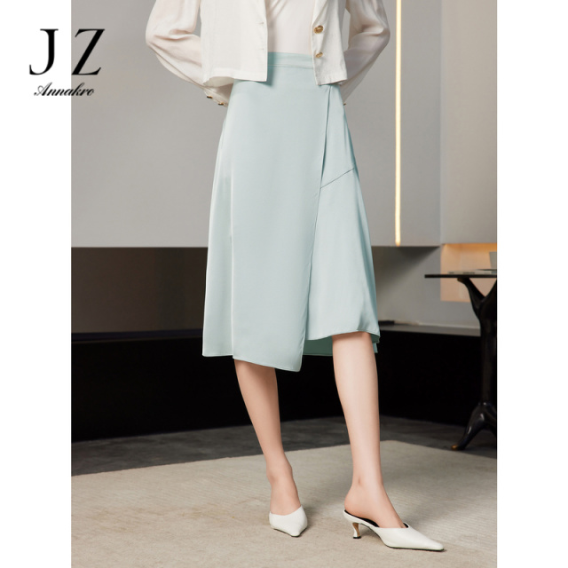 11005726.JZ玖姿小众设计感半身裙女装2023夏季新款解构设计知性优雅裙子