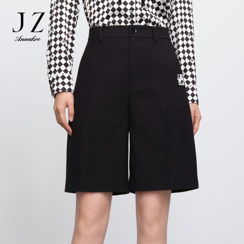 11009833.商场同款JZ玖姿百慕大短裤女装2024春季新款休闲通勤裤JWDC11403
