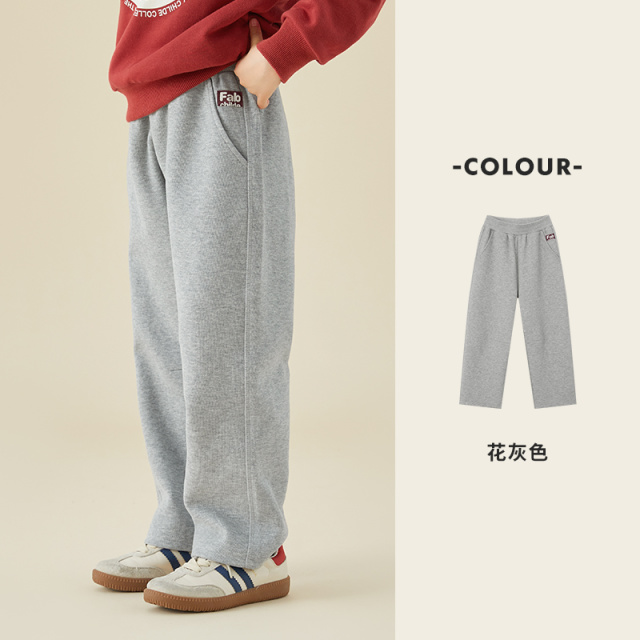 13309328.男童工装裤童装儿童2025春秋款时尚百搭休闲裤中大童宽松直筒长裤
