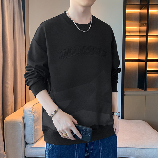 11068665.淘贝鼠长袖卫衣少年感男式春秋渐变色宽松圆领时尚上衣【淘贝鼠男装1】