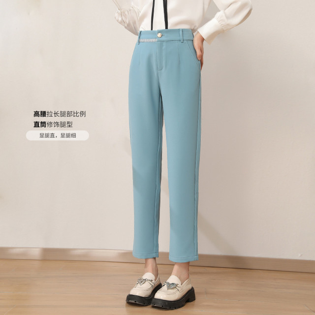 11095630.【清仓特卖】版西裤新款高腰显瘦时尚百搭纯色通勤休闲裤