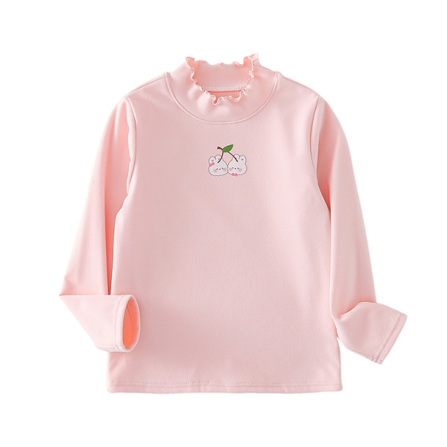 11983936.棉花堂女童打底衫2024秋冬新款儿童T恤小童衣服内搭保暖宝宝长袖