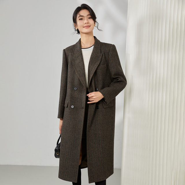 11338741.曼贝法式廓形粗花呢女外套休闲百搭时尚职业通勤西服