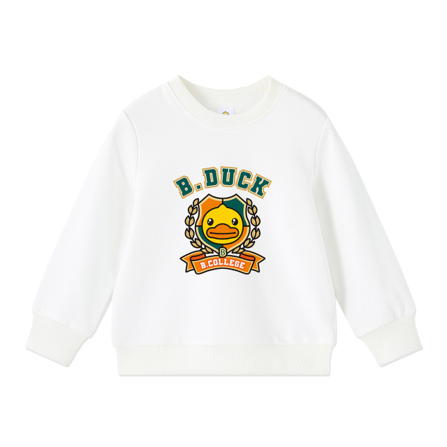 12661803.B.Duck小黄鸭童装男宝新款秋装百搭圆领卫衣