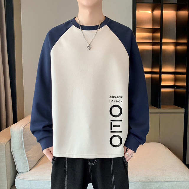 11147500.【秋新品】宽松男卫衣插肩