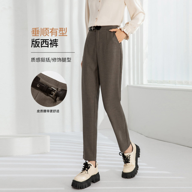 11188773.【清仓售罄不补】【直筒版西裤】春季通勤高腰显瘦垂感时尚百搭裤字女