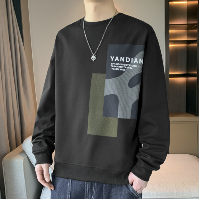 11209853.淘贝鼠春秋上新男款卫衣M-8XL潮流青少年休闲圆领百搭上衣【淘贝鼠男装1】