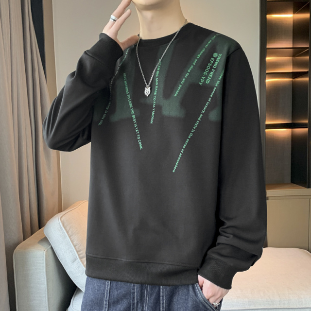 11209860.淘贝鼠春秋上新男款卫衣M-8XL潮流字母印花设计感圆领百搭上衣【淘贝鼠男装1】