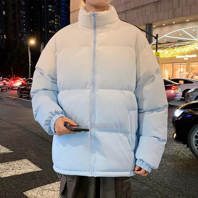 11225883.淘贝鼠秋冬新款男式渐变立领面包服潮流情侣款保暖百搭棉衣【淘贝鼠男装1】