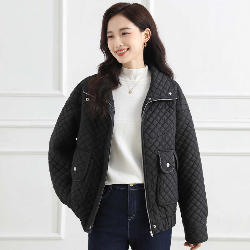11232735.【专柜新品】时尚高领百搭小个子短款棉衣