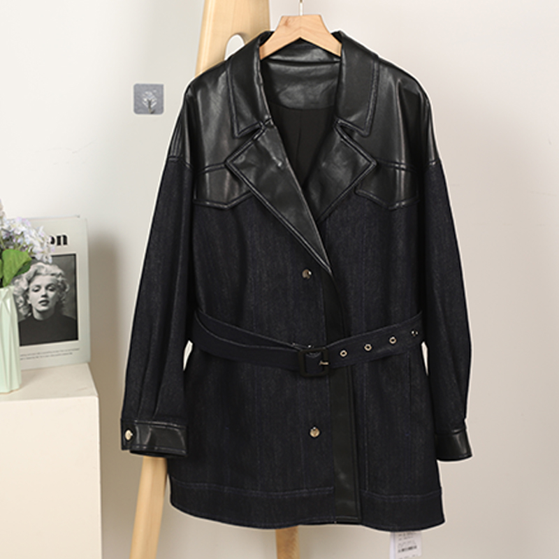 11232104.【专柜新品】秋冬季拼接高级感收腰显瘦外套