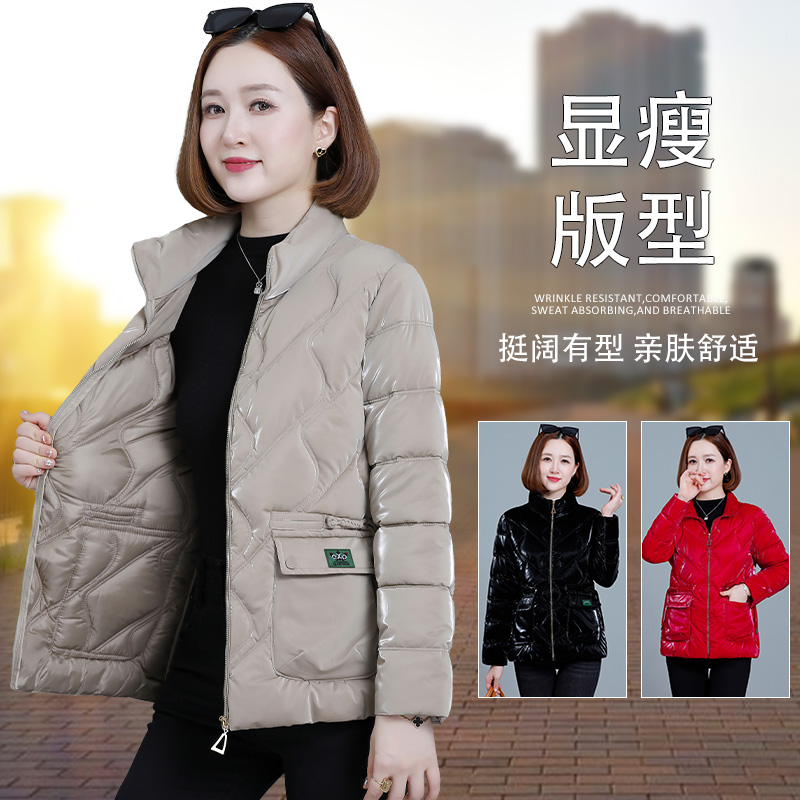 11290743.7-CHAOY秋冬新款女式保暖时髦亮面休闲舒适百搭棉衣【7-CHAOY女装1】