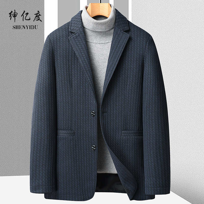 11315863.春秋休闲西服中年爸爸装单西上衣