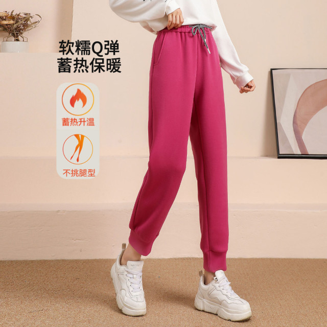 11345658.【清仓售罄不补】【加厚运动裤】冬季高腰显瘦舒适百搭休闲裤