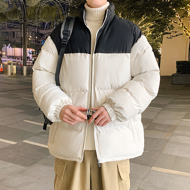 11319757.七玻威秋冬上新男款面包服拼色百搭立领潮流保暖棉衣【多色可选】【七玻威男装1】