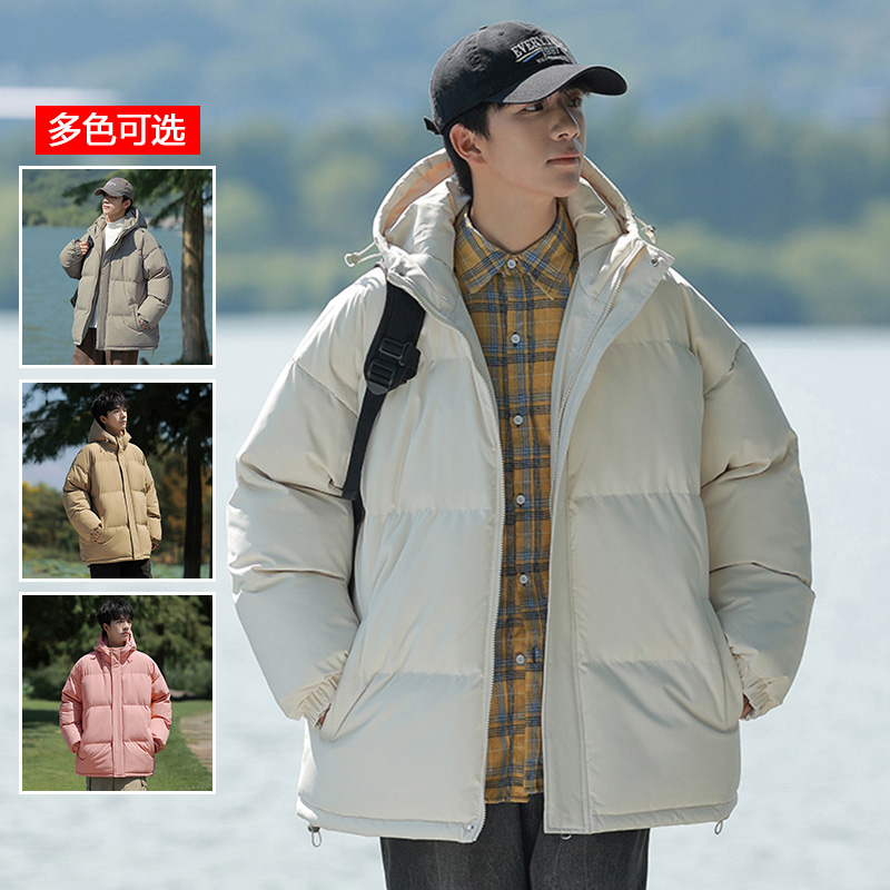 11333889.衣仕梵秋冬上新男款连帽潮流宽松百搭情侣款棉服【衣仕梵男装1】