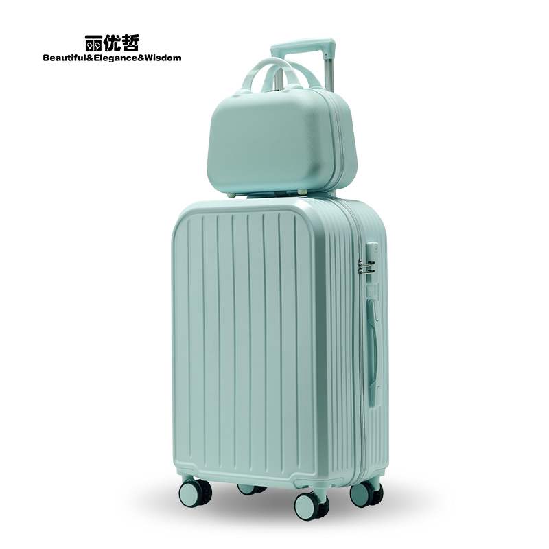 11362377.《优先使用顺丰发货》丽优哲拉链万向轮密码行李箱子母箱