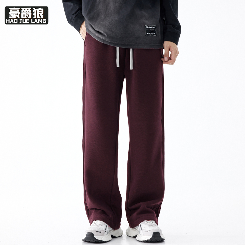 11377224.运动裤男秋季休闲裤子男款潮流高街三道杠男裤春秋季卫裤