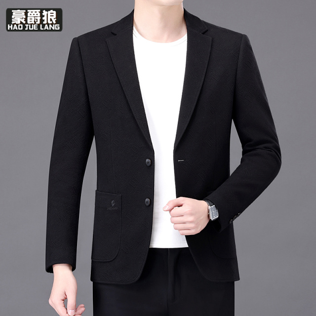 11376376.新款西服男士单西外套韩版高级单西服春秋季休闲西装男帅气爸爸装