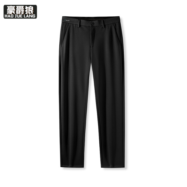 11375832.男士西装长裤直筒裤商务免烫抗皱修身职业装微弹商务正装裤通勤