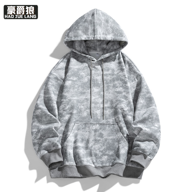 11376219.复古迷彩渐变连帽卫衣男秋季青少年ins流行套头帽衫