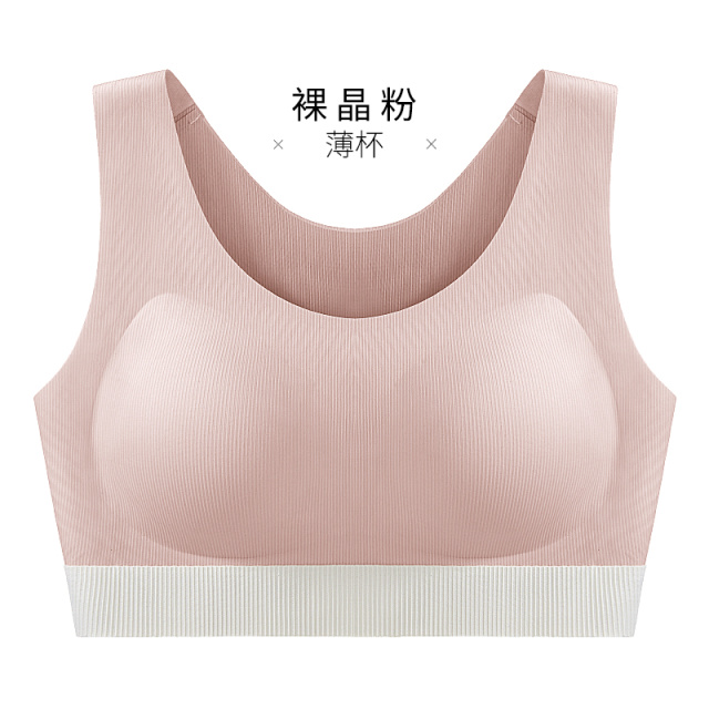 12611201.全罩杯无钢圈防震跑步运动文胸