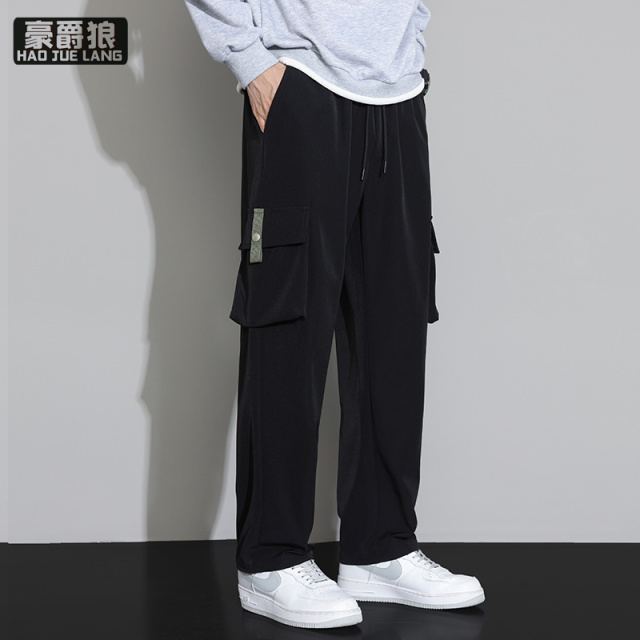 11392428.工装裤男士休闲裤新款直筒宽松休闲运动裤子长裤