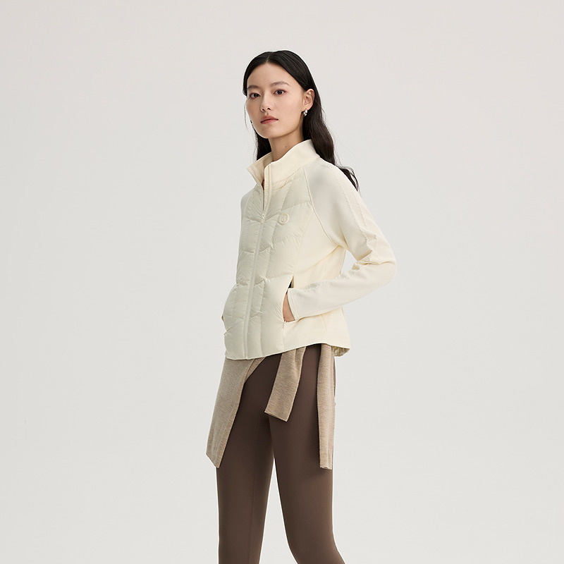 11394138.艾莱依轻薄羽绒服插肩修身立领秋冬搭配