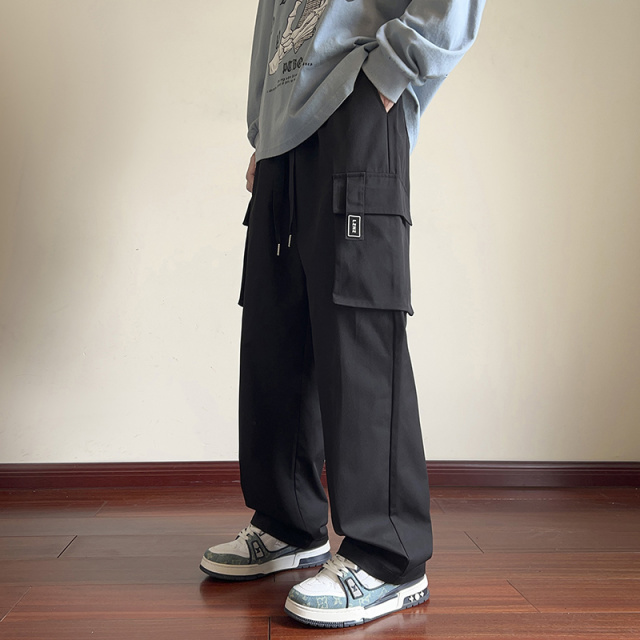 11401283.爆款直筒工装裤裤子休闲长裤男