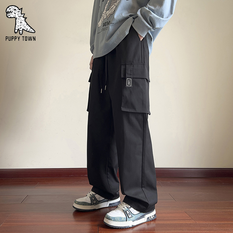 11401283.爆款直筒工装裤裤子休闲长裤男