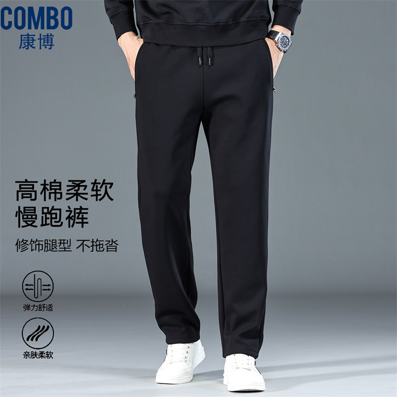12148026.品质优选【多口袋抽绳松紧腰】秋冬经典针织长裤运动休闲长裤